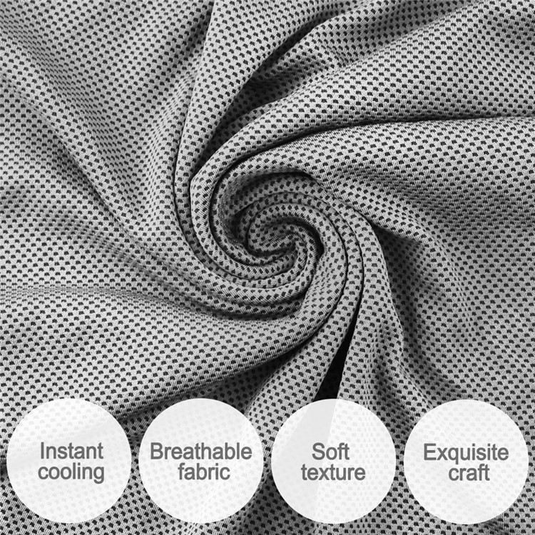 Sports Gym Instant Cooling Towel, Size: 31 x 100cm - Grey-5