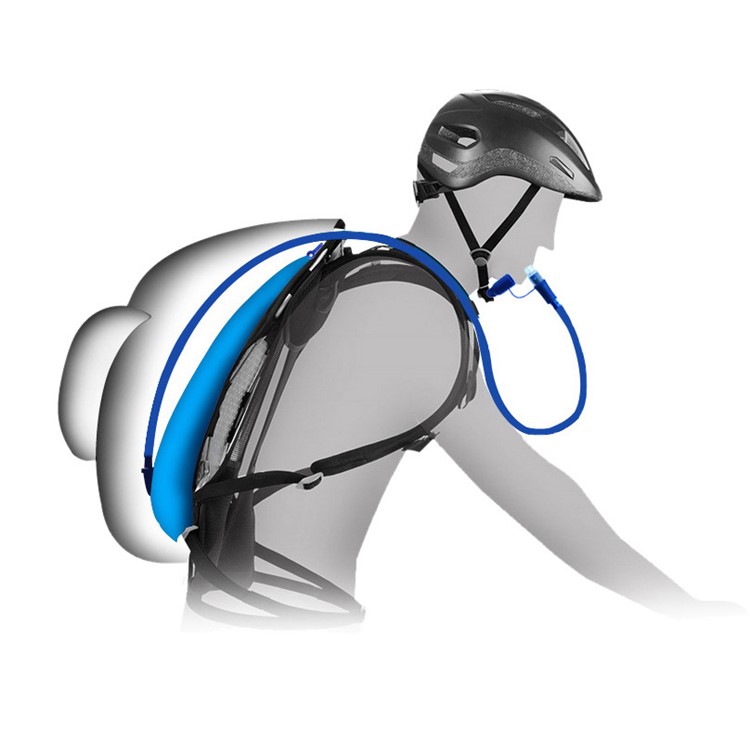 3L Foldable EVA Hydration Bladder Bicycle Climbing Camping Hiking Water Bag Pouch Cover - Blue-15