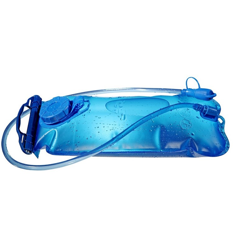 3L Foldable EVA Hydration Bladder Bicycle Climbing Camping Hiking Water Bag Pouch Cover - Blue-6