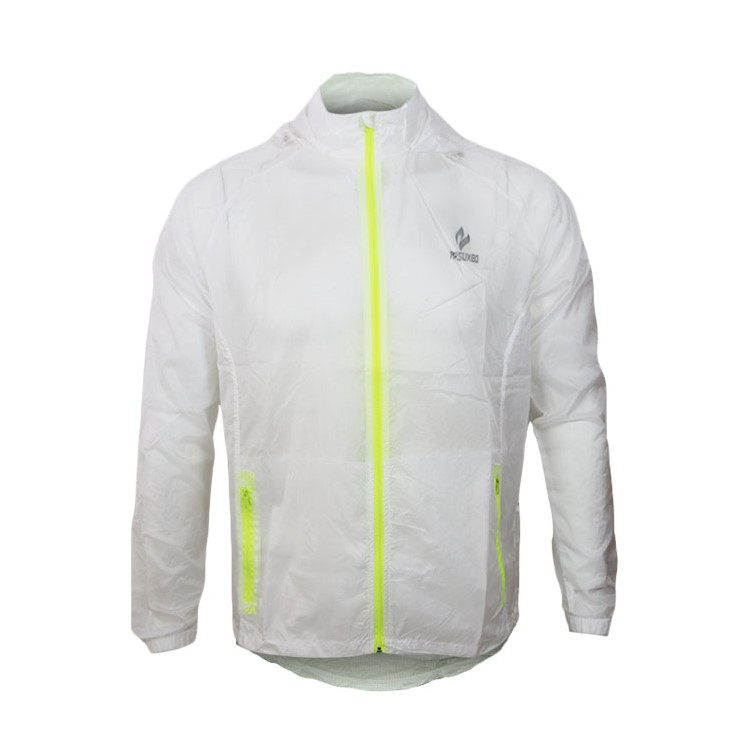 Lightweight Zipper Beach UV-Protection Sunscreen Thin Hoodie Jacket Long Sleeve - White / Size: M-1