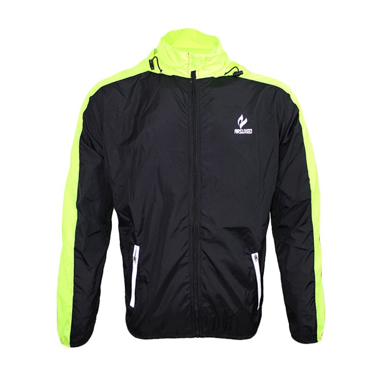 Waterproof Men's Long Sleeve Hoodie Coat UV-Protection Sunscreen Jacket - Green / Size: M-1