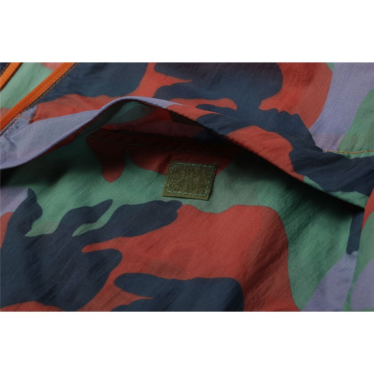 Camouflage Men's Long Sleeve Thin Coat UV-Protection Sunscreen Jacket - Wine Red / Size: S-10