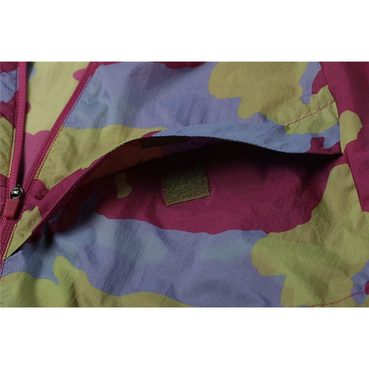 Camouflage Men's Long Sleeve Thin Coat UV-Protection Sunscreen Jacket - Wine Red / Size: S-7