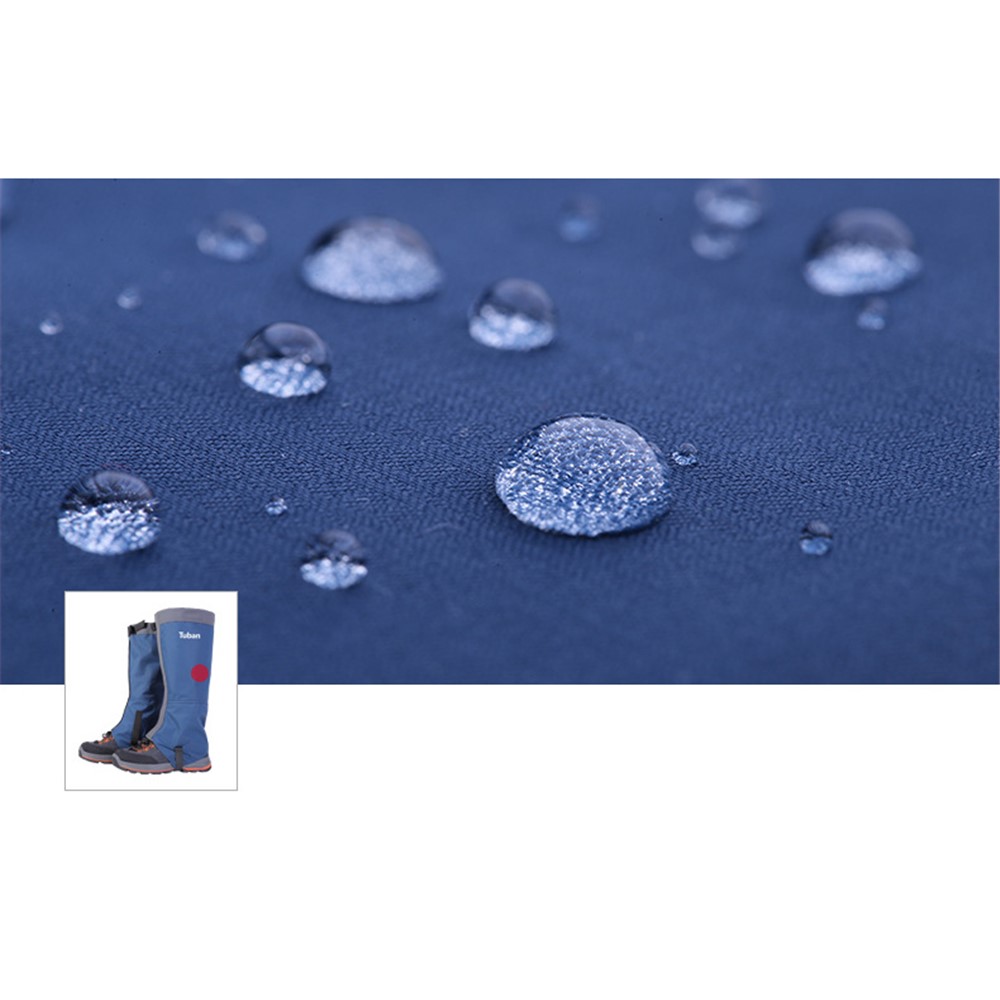 TUBAN TPU Sangle Respirante 420D Nylon Étanche Guêtres De Randonnée Guêtres De Neige - Bleu / Taille M-4