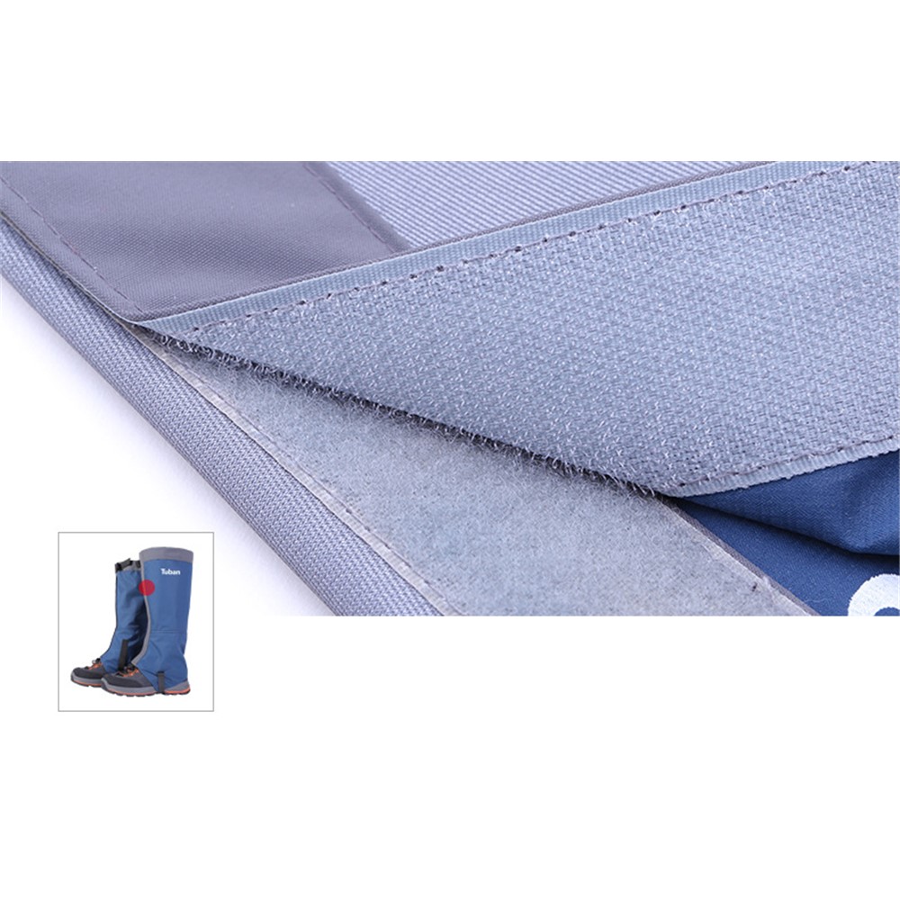 TUBAN TPU Sangle Respirante 420D Nylon Étanche Guêtres De Randonnée Guêtres De Neige - Bleu / Taille M-5