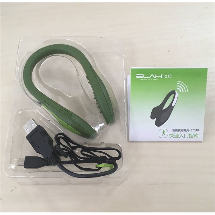 ELAH Bluetooth Smart LED Luminous Shoe Tracker Running Night Clip Safety Warning-10
