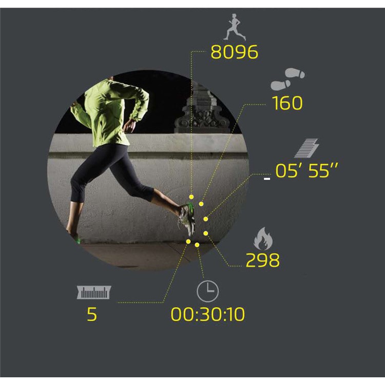 ELAH Bluetooth Smart LED Luminous Shoe Tracker Running Night Clip Safety Warning-6
