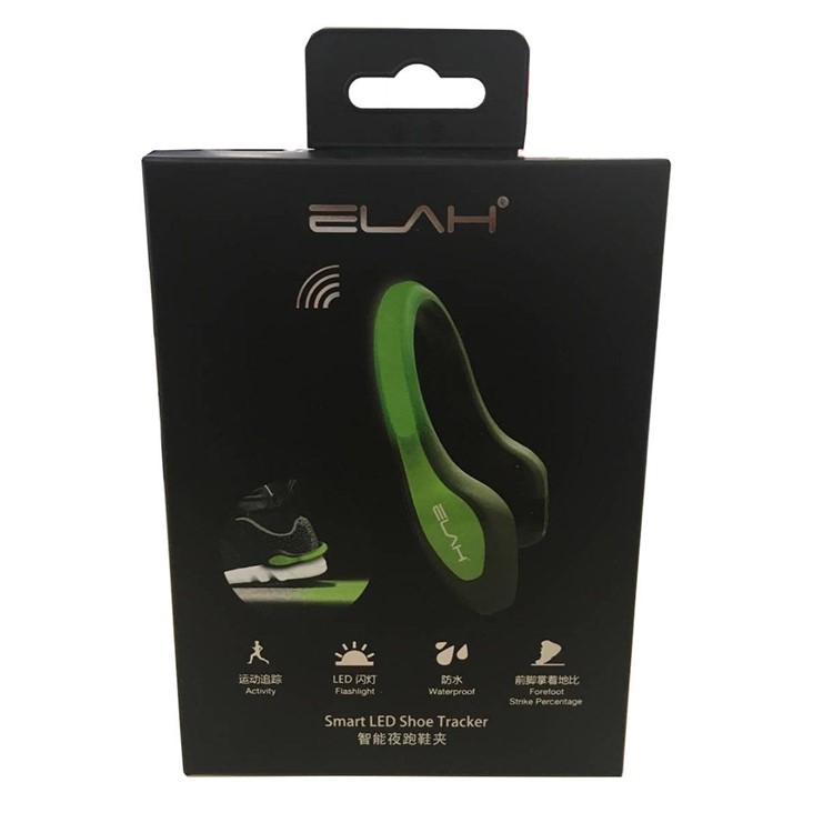 ELAH Bluetooth Smart LED Luminous Shoe Tracker Running Night Clip Safety Warning-9