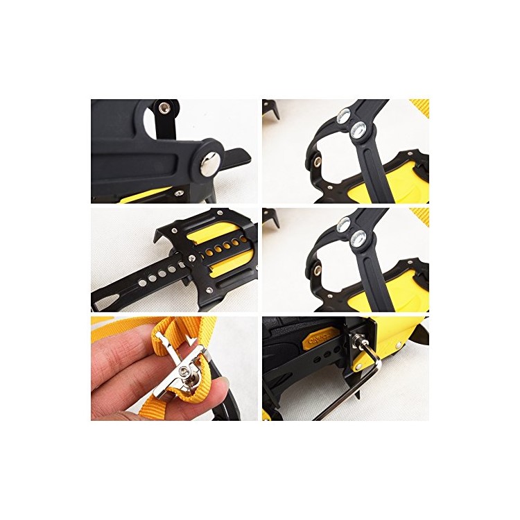 Strap Type Crampons Ski Belt High Altitude Hiking Slip-resistant 10 teeth Crampon-2
