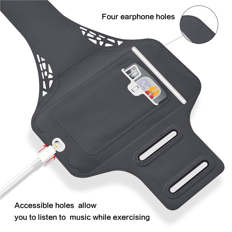 BDD-061B Universal Ultra-thin Sports Armband Case for iPhone 6/6s Plus, iPhone 7, Samsung Galaxy S7 edge etc 4.0-5.5 inch Smartphone - Red-6