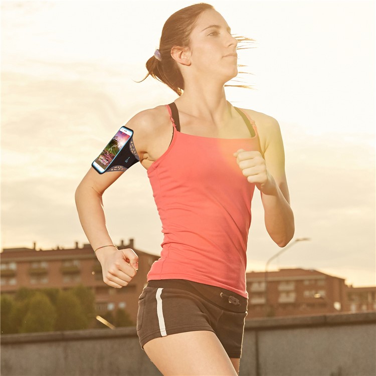 BDD-061Z 5,5-Zoll-ultradünne Sport Armband Fall Für IPhone 8 Plus / 7 Plus / 6 / 6s Plus 5,5 Zoll Etc - Schwarz-8