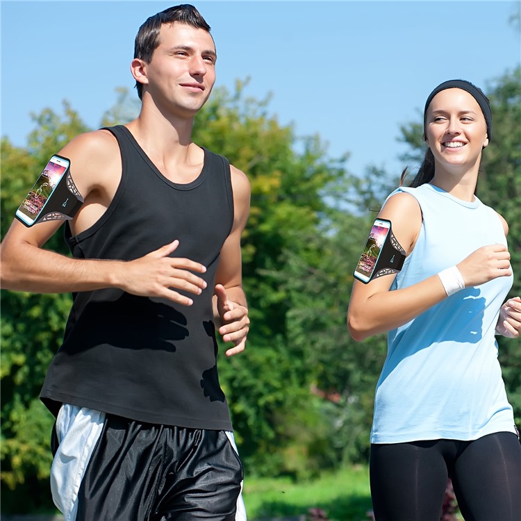 BDD-061Z 5,5-Zoll-ultradünne Sport Armband Fall Für IPhone 8 Plus / 7 Plus / 6 / 6s Plus 5,5 Zoll Etc - Schwarz-9