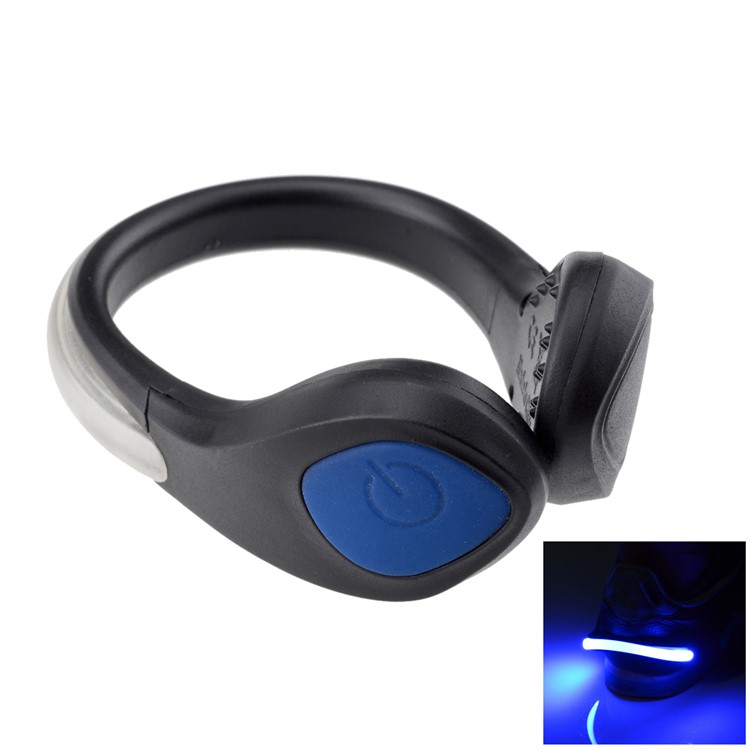 2 Pcs Portable Bike Cycling Sports Shoes Wrist Safety Signal LED Light Clip-1