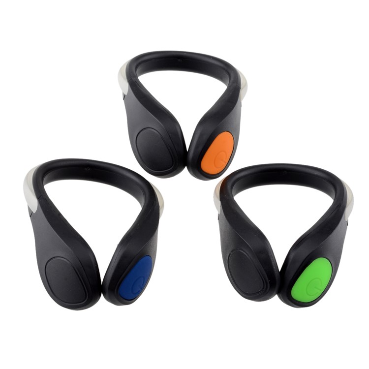 2 Pcs Portable Bike Cycling Sports Shoes Wrist Safety Signal LED Light Clip-16