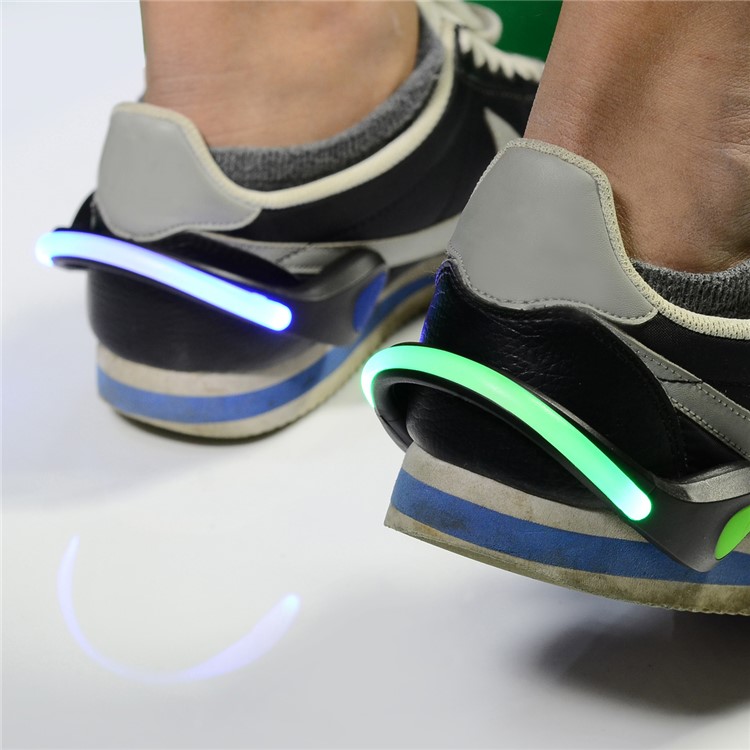 2 Pcs Portable Bike Cycling Sports Shoes Wrist Safety Signal LED Light Clip-9