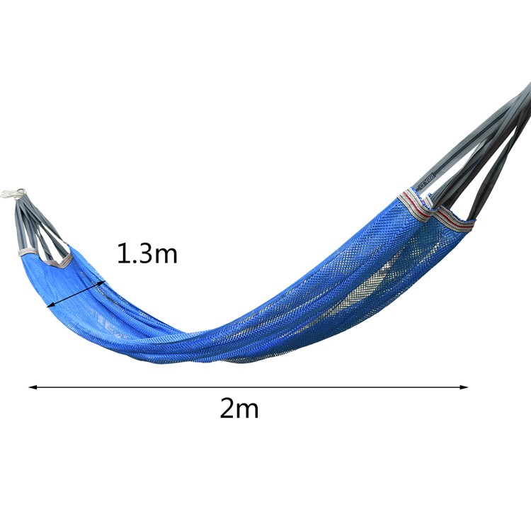 Cozy Camping Hammock Portable Ice Silk Hammock Outdoor Leisure Mesh Hammock - Red-10