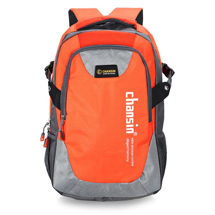 Multifunctional Nylon 25L Leisure Sports Backpack Outdoor Hiking Bag for Men and Women - Orange-1