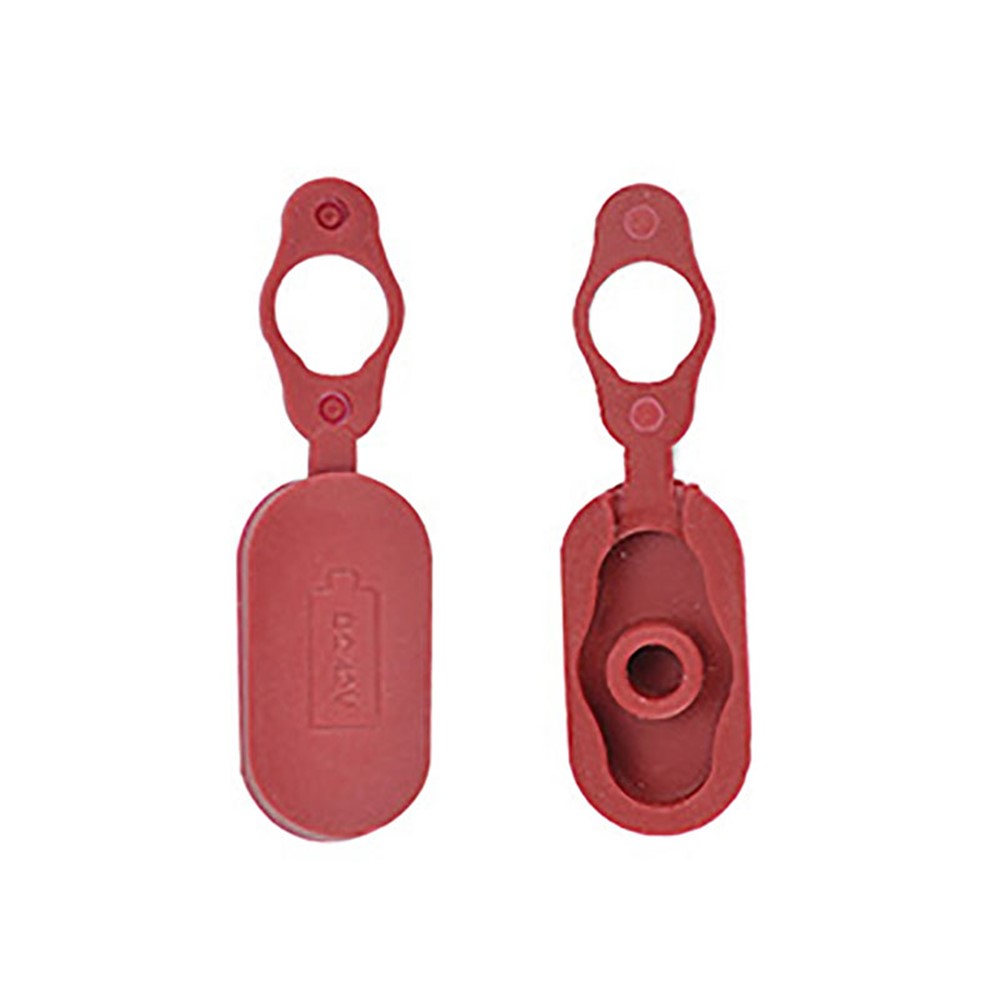 Carga De Borracha De Tampões De Borracha Da Tampa De Porta Para Xiaomi Mijia M365 Skate Scooter Elétrico - Vermelho-1