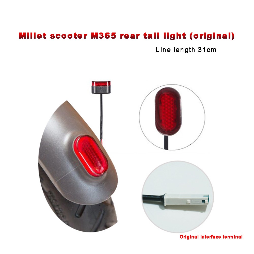 Electric Scooter Rear Tail Light LED Lamp for Xiaomi M365 Scooter Vehicles-4