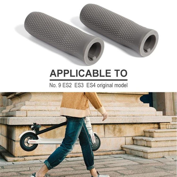 Um Guiador Par De Silicone Agarra Pega Para Xiaomi Ninebot ES1 ES2 ES3 ES4 Scooter Elétrico Braço-8