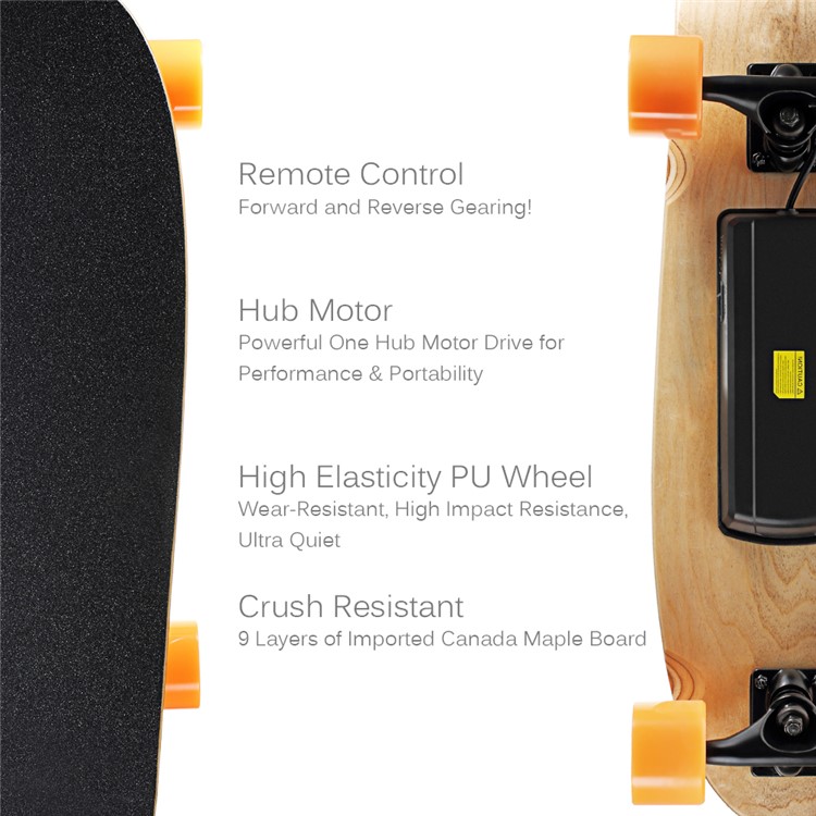 SOULRUN Children Electric Skateboard Wireless Bluetooth Remote Control - EU Plug-2