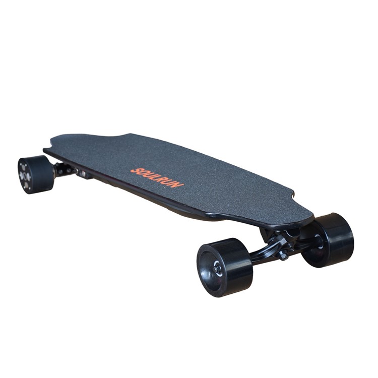 SOULRUN 4-Wheel Maple Electric Skateboard Wireless Bluetooth Remote Control - EU Plug-3
