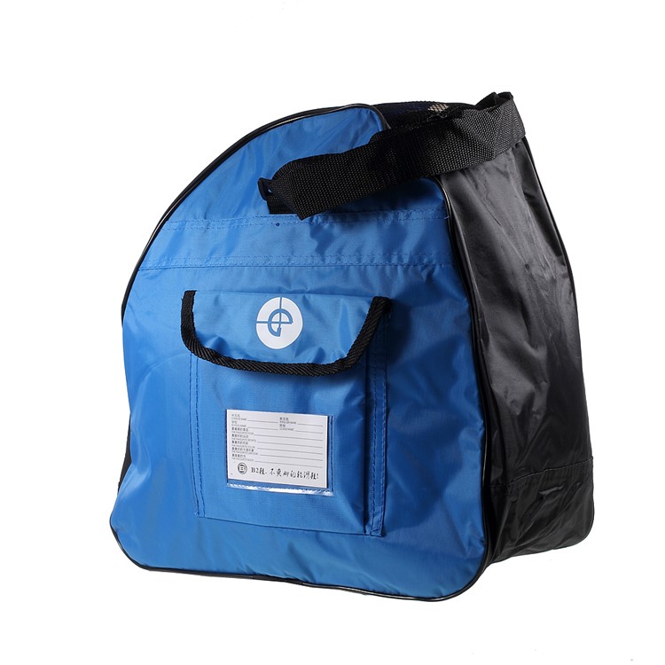 Single Shoulder Roller Skates Bag Triangle Skates Bag, Size: 380 x 380mm - Blue-3