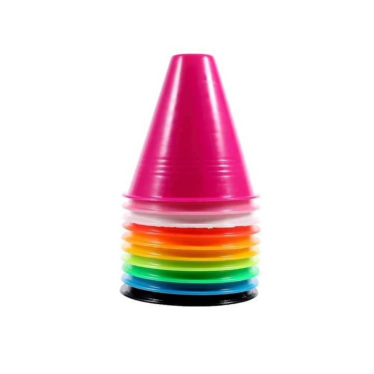 10pcs Roller Skating Pile Windproof Roadblock for Skate Practice (10 Colors)-2