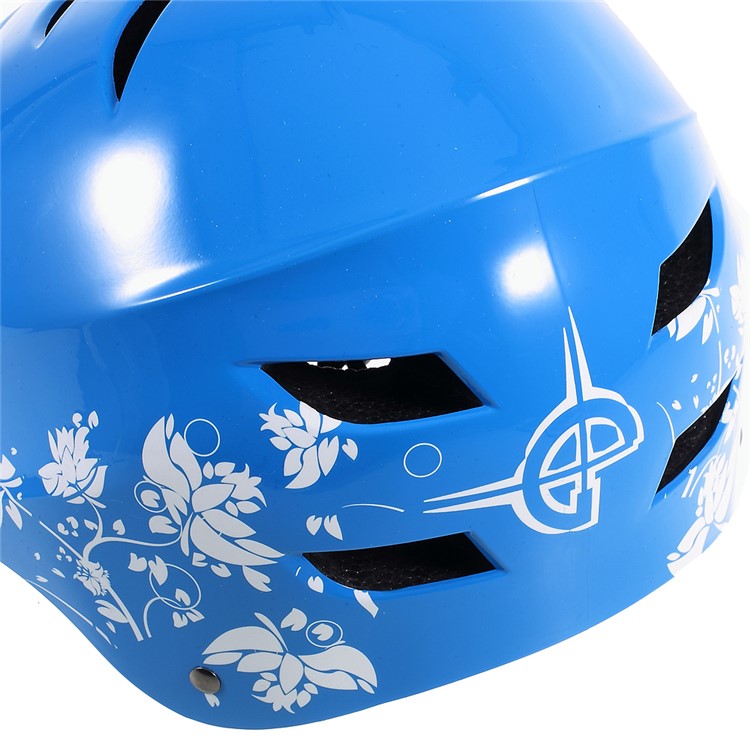 Skateboard Helmet Impact Resistance Safe Helmet with Ventilation for Cycling Skateboarding Roller Skating - Blue-10