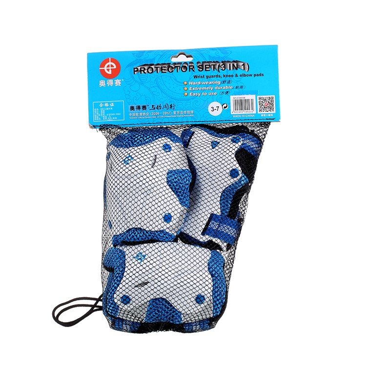 6Pcs/Set Children's Skateboard Roller Skating Knee Elbow Wrist Protector Guard Pads Kit for Age 3-7 Years Old-11