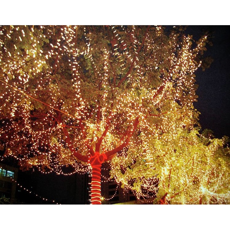 Solarenergie 200 LED-Lichterketten Im Freien Für Weihnachtshochzeitsfest - Blau-8