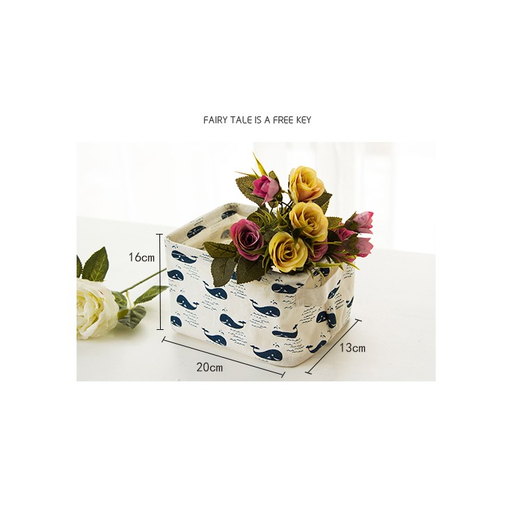 Creative Dustproof Cotton and Linen Storage Case with Handle High Quality Storage Bin - Polar Bear-6