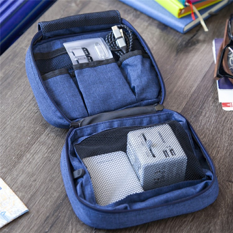 MOMAX Toiletry Bag Multifunction Cosmetic Bag Portable Makeup Pouch Travel Organizer Bag - Blue-10