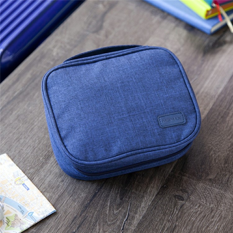 MOMAX Toiletry Bag Multifunction Cosmetic Bag Portable Makeup Pouch Travel Organizer Bag - Blue-9