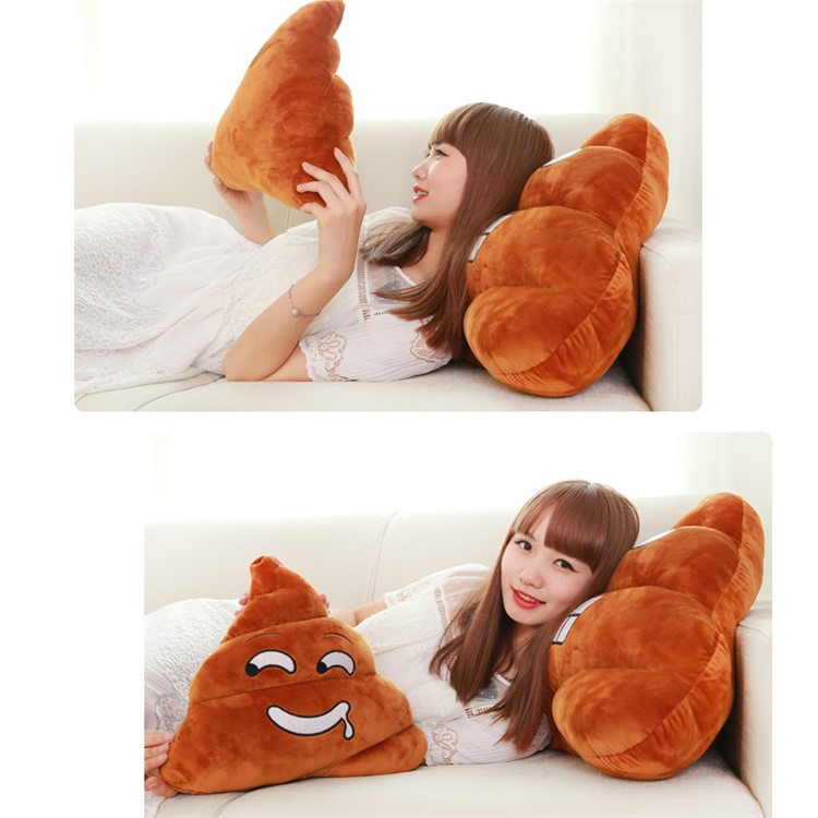 35cm Emoji Poo Shape Emoticon Cojín Almohada Peluche relleno de peluche - gafas de sol-6