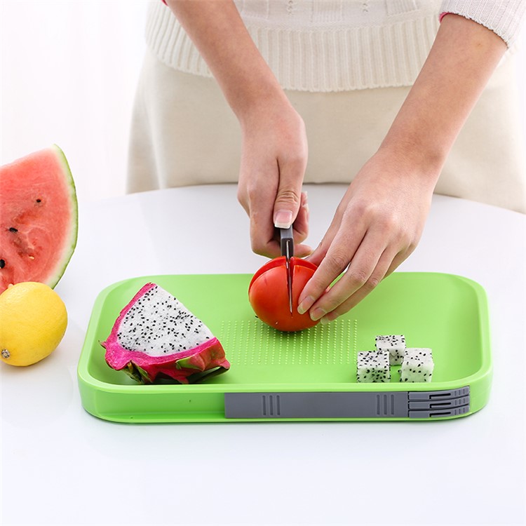 Multi-functional Chopping Block Cutting Board Mats Set with One Knife and Three Forks-1