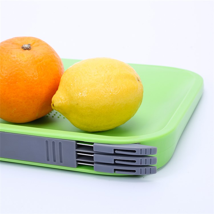 Multi-functional Chopping Block Cutting Board Mats Set with One Knife and Three Forks-12
