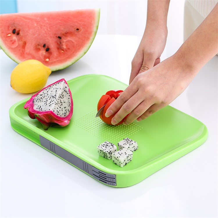 Multi-functional Chopping Block Cutting Board Mats Set with One Knife and Three Forks-17