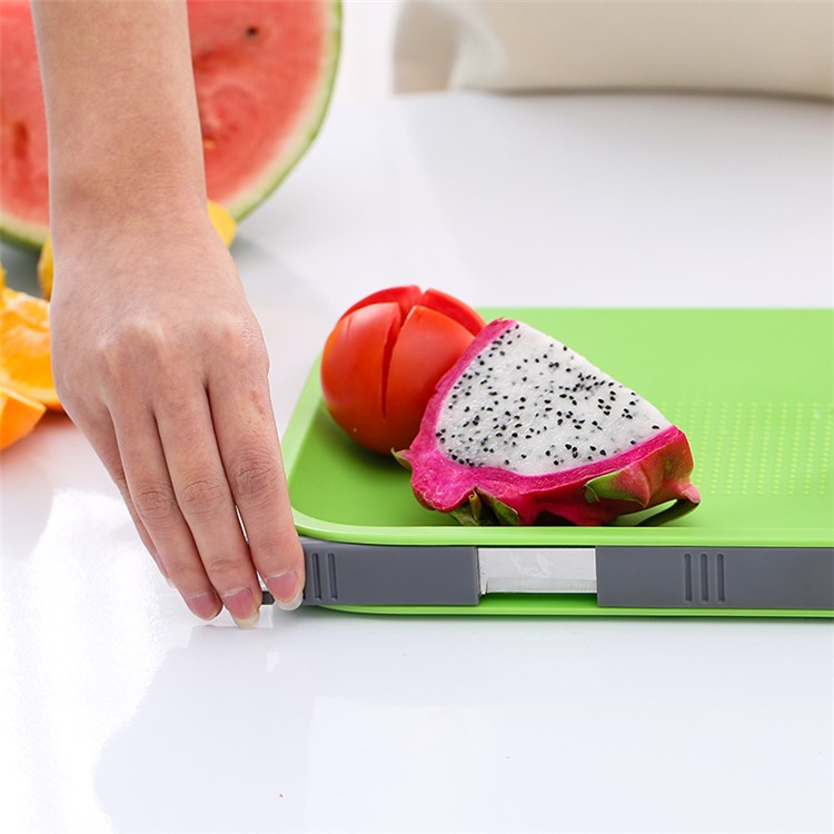 Multi-functional Chopping Block Cutting Board Mats Set with One Knife and Three Forks-22