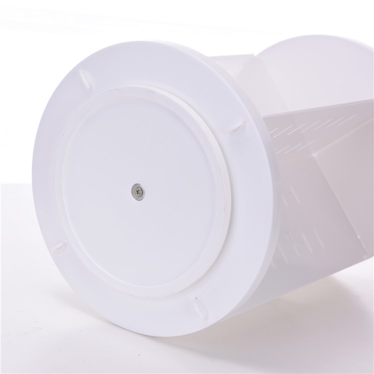 360 Rotating Large Capacity Makeup Holder Cosmetics Organizer Box - White-7