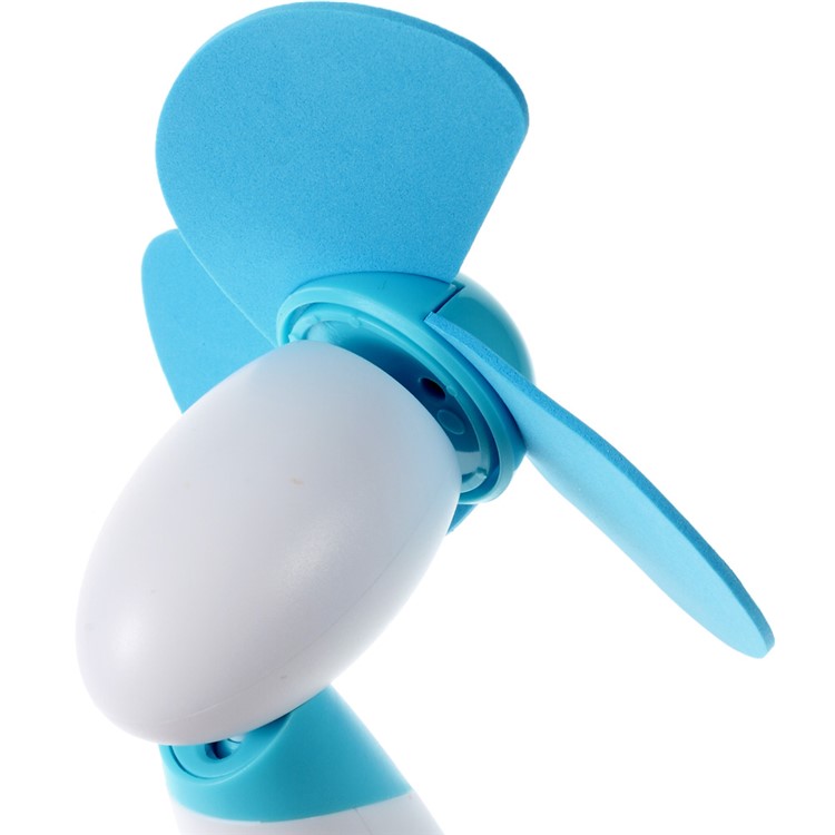 YGH365B Cool Mini Portable Battery Operated Desk Cooling Fan - Blue-5
