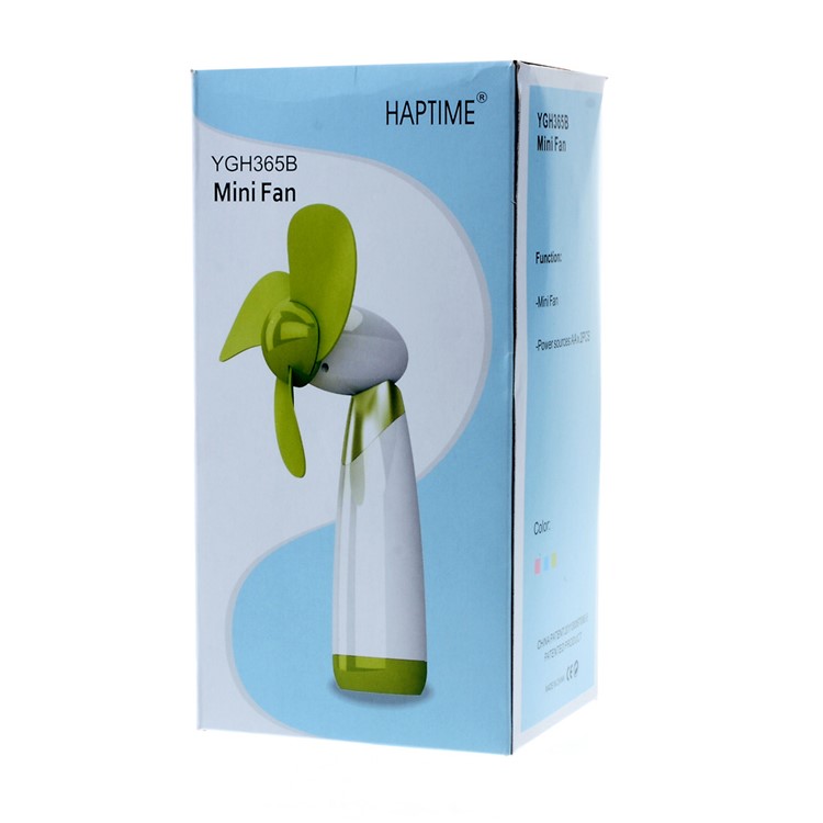 YGH365B Cool Mini Portable Battery Operated Desk Cooling Fan - Blue-7