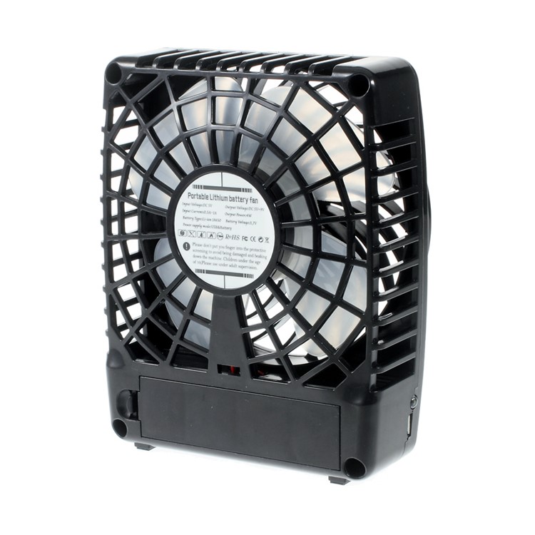 Portable Clip On Desktop Usb Fan 3 Level Sd With Led Light Portable Clip On Desktop Usb Fan 3 Level Sd With Led Light Black