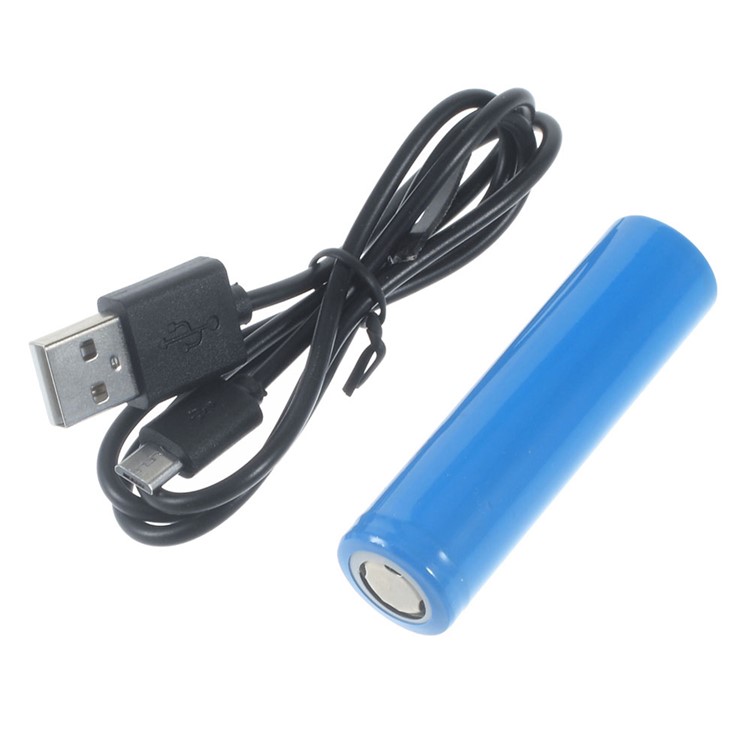 F95 Mini Portable 3 Speeds 7 Vanes Desktop USB Fan with LED Light - Blue-7