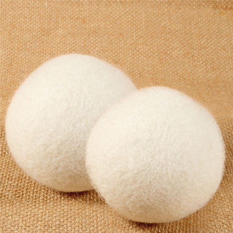 2Pcs Natural Wool Dryer Balls Laundry Drying Ball (70mm)-3