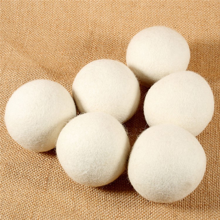 2Pcs Natural Wool Dryer Balls Laundry Drying Ball (70mm)-4