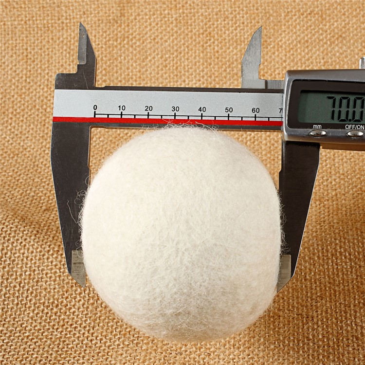 2Pcs Natural Wool Dryer Balls Laundry Drying Ball (70mm)-5