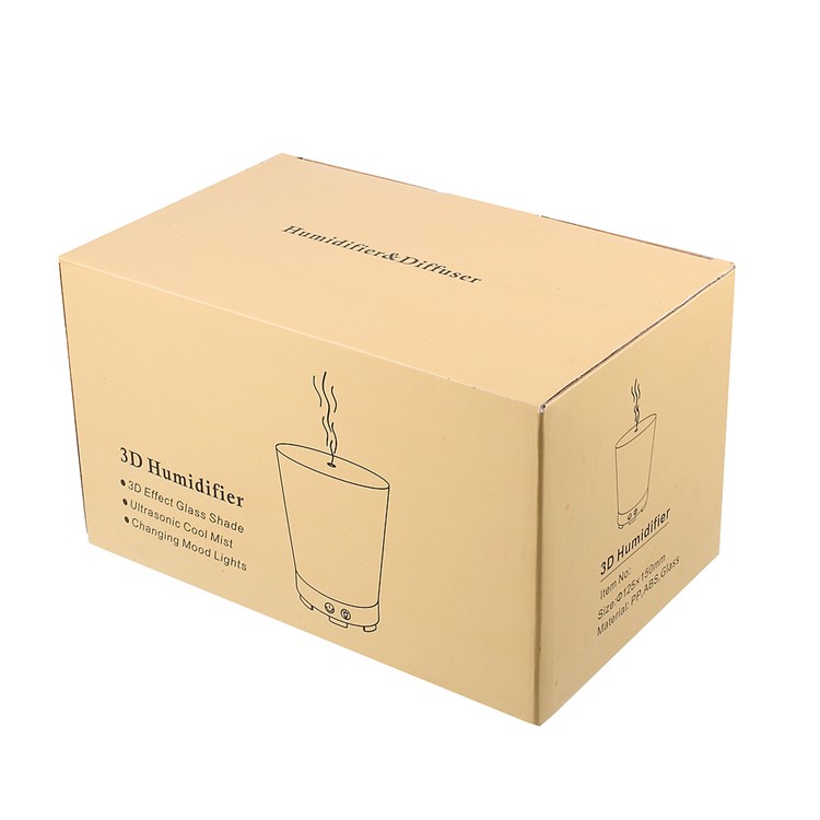 100ml Ultrasonic Essential Oil Diffuser with 3D Effect and 16 LED Night Light Color Changing Lamp - Heart / EU Plug-10