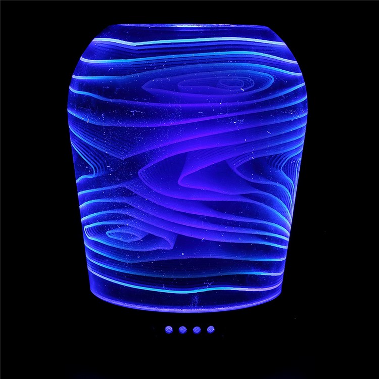 100ML Vortex Shape Ultrasonic Essential Oil Diffuser with 3D Effect 16 LED Color Changing Night Light - EU Plug-4