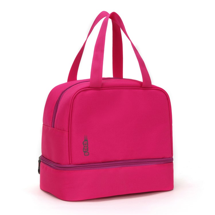 Multi-functional Portable Zipper Lunch Case Bag Cooler Bag for Picnic Travel etc. - Rose-2